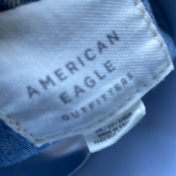 American eagle Denim Jeans Distressed Ripped Vest Size XS - Picture 7 of 10